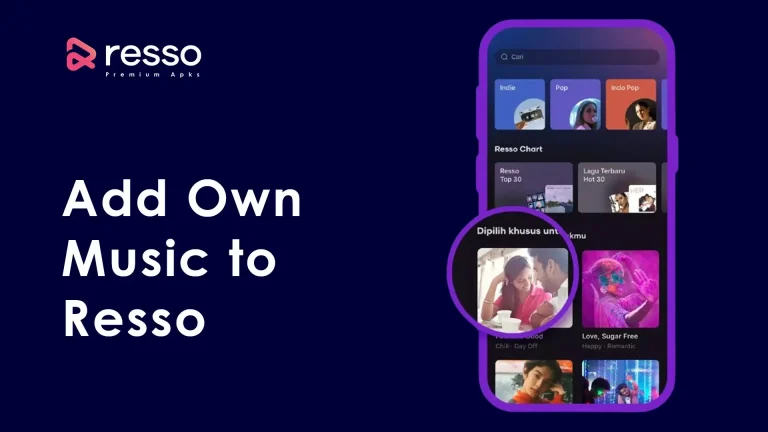 Add your own music to resso